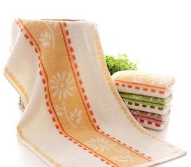 高陽純棉毛巾廠家直銷 弱捻菊花提花100g勞保毛巾的日用價值